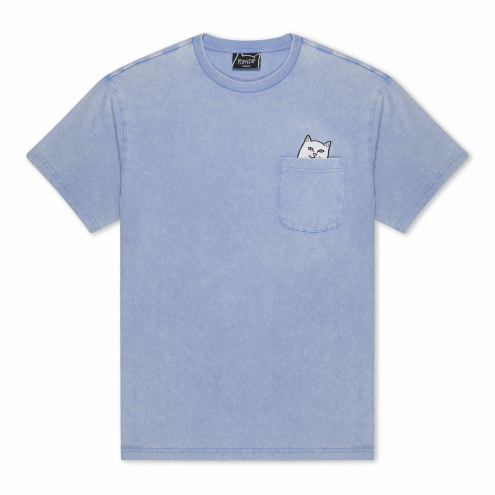 Ripndip Online | Lord Nermal Pocket Tee (Power Blue Vintage Wash)
