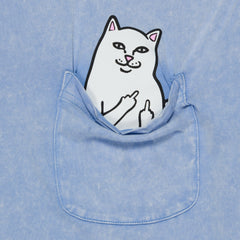 Ripndip Online | Lord Nermal Pocket Tee (Power Blue Vintage Wash)