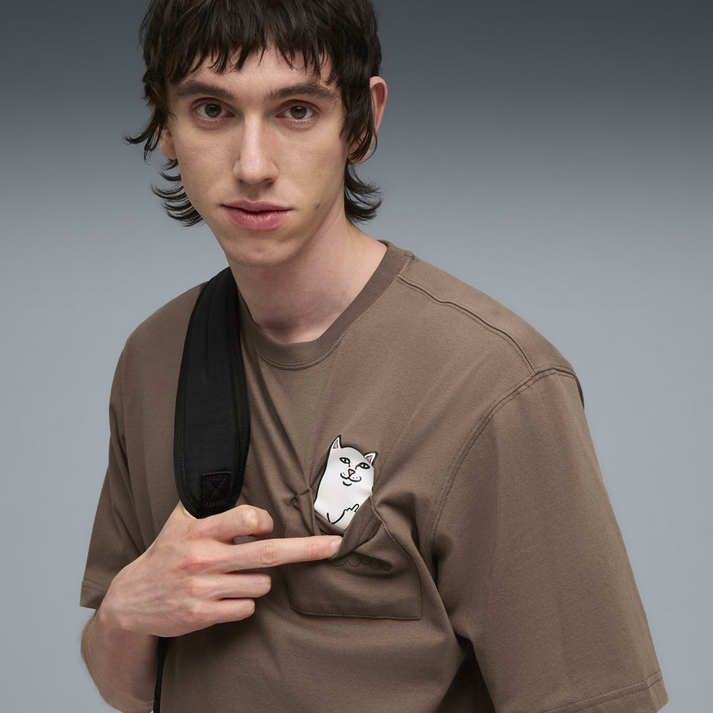 Ripndip New | PUMA X RIPNDIP Lord Nermal Pocket Tee (Flat Bronze)