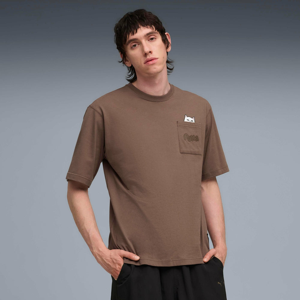 Ripndip New | PUMA X RIPNDIP Lord Nermal Pocket Tee (Flat Bronze)