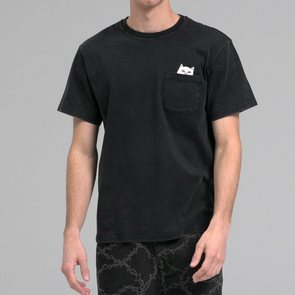 Ripndip For Sale | Lord Nermal Pocket tee (Black Mineral Wash)
