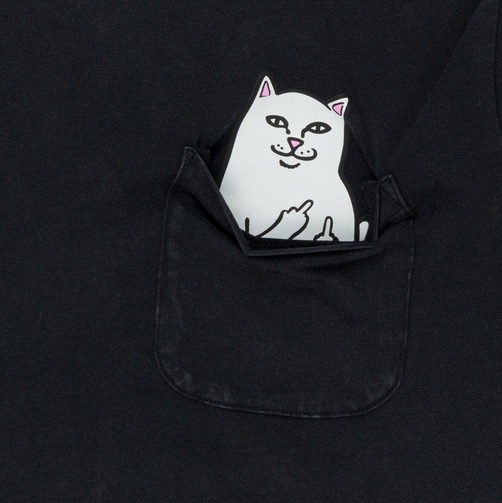 Ripndip For Sale | Lord Nermal Pocket tee (Black Mineral Wash)