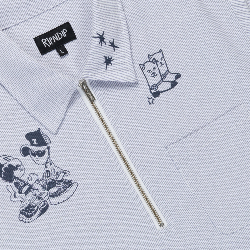 Ripndip For Sale | Westside Quarter Zip Shirt (Navy )