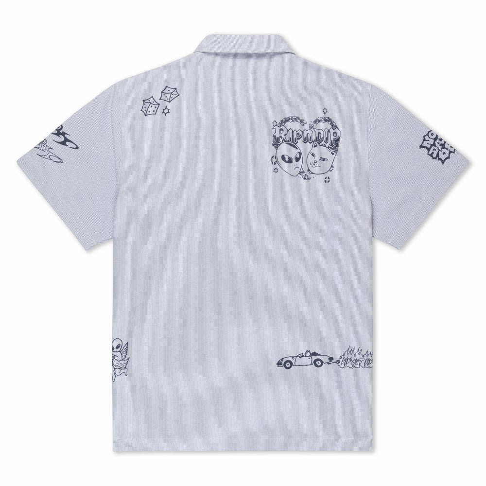 Ripndip For Sale | Westside Quarter Zip Shirt (Navy )
