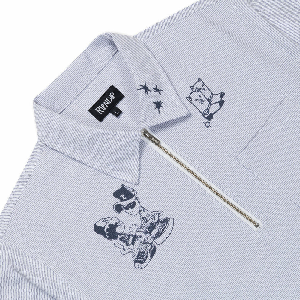 Ripndip For Sale | Westside Quarter Zip Shirt (Navy )