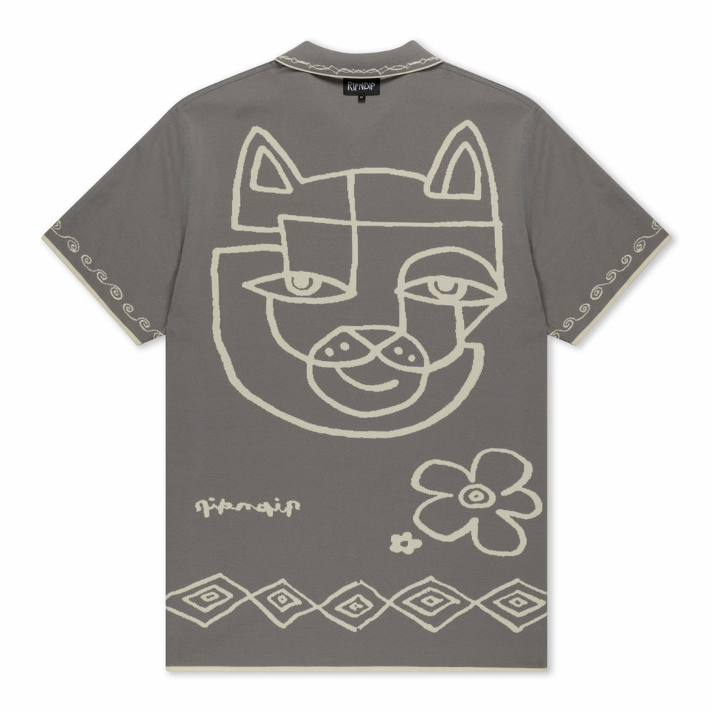 Ripndip Online | Blonded Reversible Button Up (Sand / Charcoal)