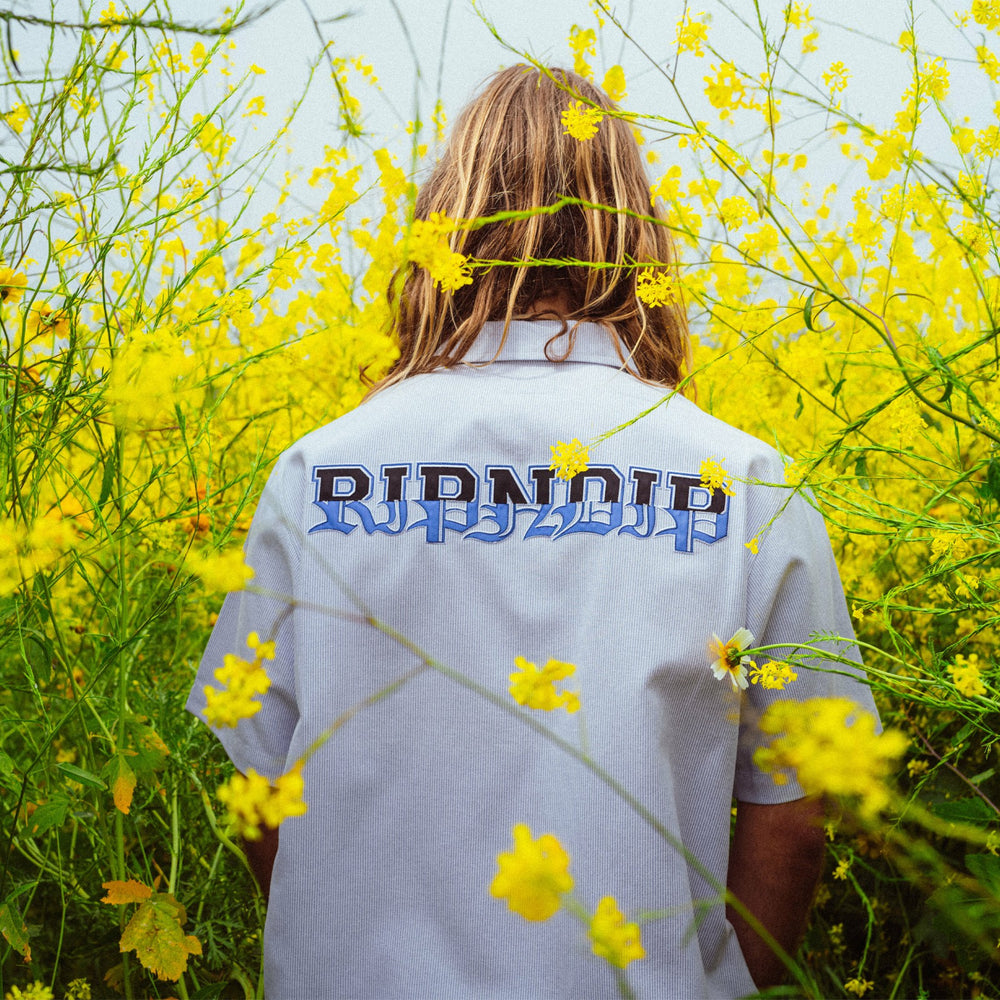 Ripndip Sale | Rich Spirit Quarter Zip Shirt (Light Blue)