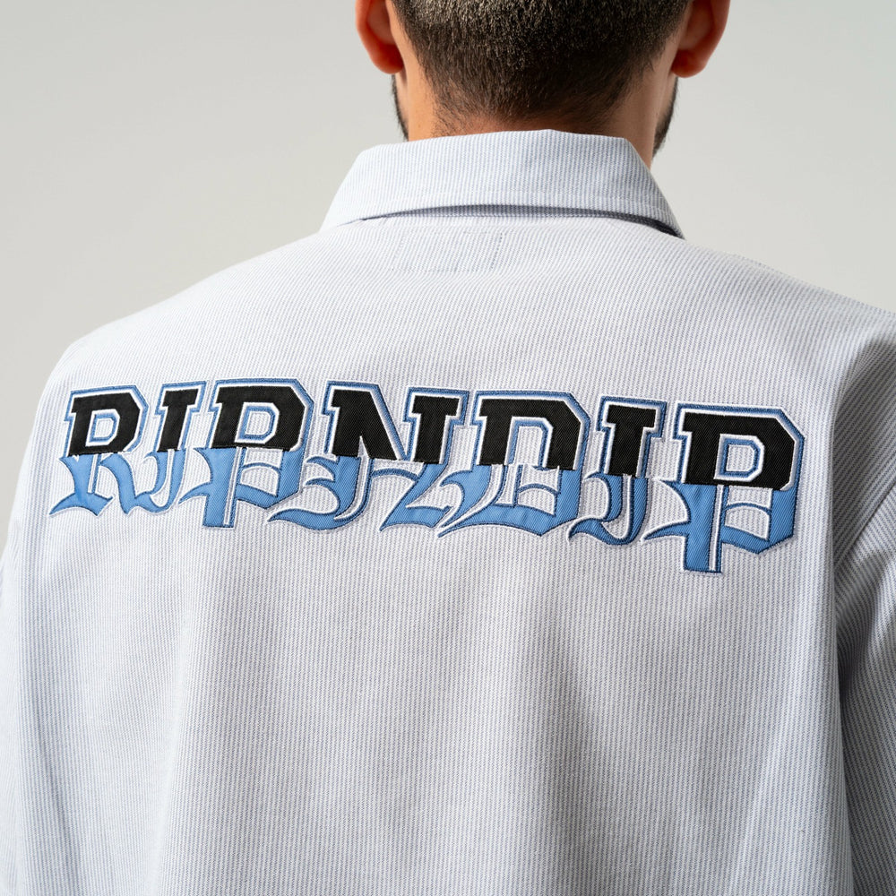 Ripndip Sale | Rich Spirit Quarter Zip Shirt (Light Blue)
