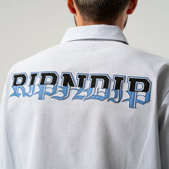 Ripndip Sale | Rich Spirit Quarter Zip Shirt (Light Blue)