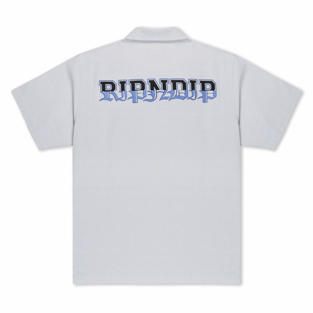 Ripndip Sale | Rich Spirit Quarter Zip Shirt (Light Blue)