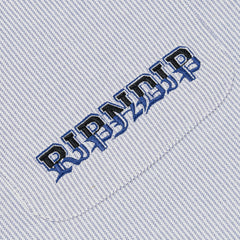 Ripndip Sale | Rich Spirit Quarter Zip Shirt (Light Blue)