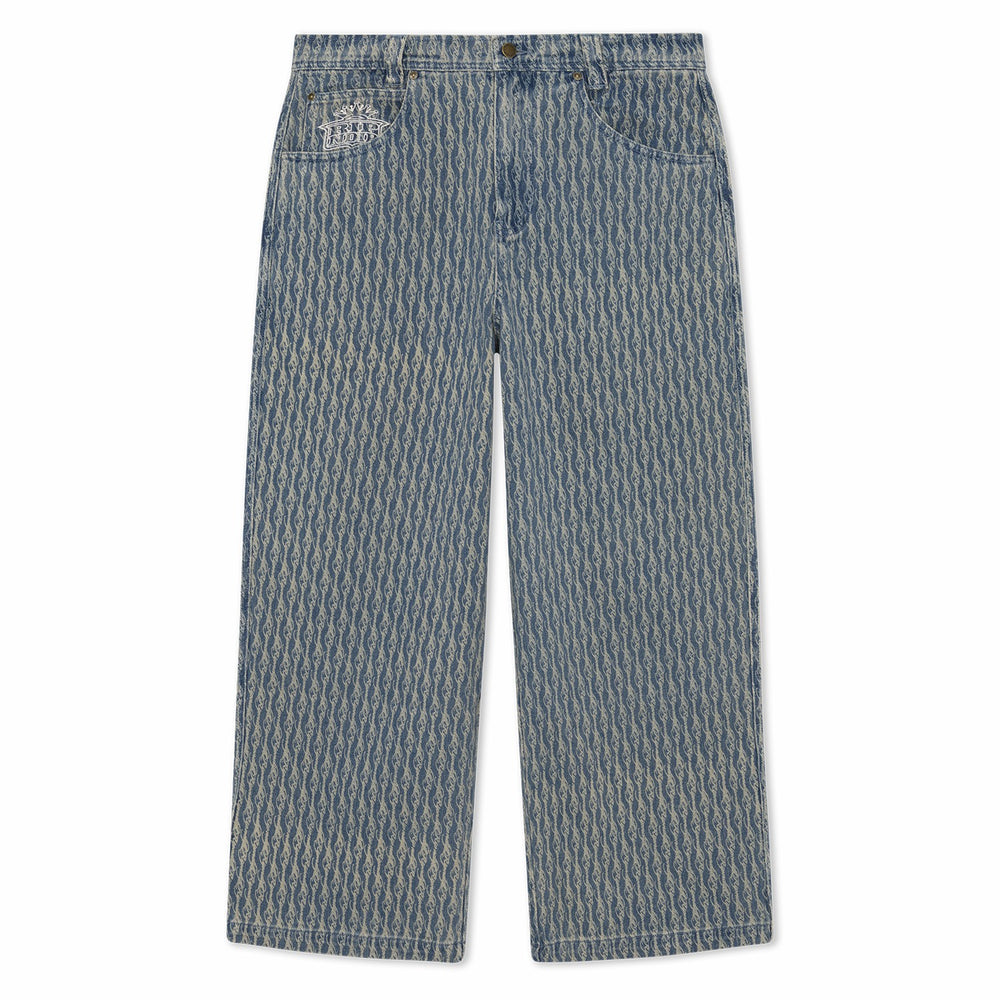 Ripndip Online | Western Roads Wide Fit Pants (Meidum Wash)