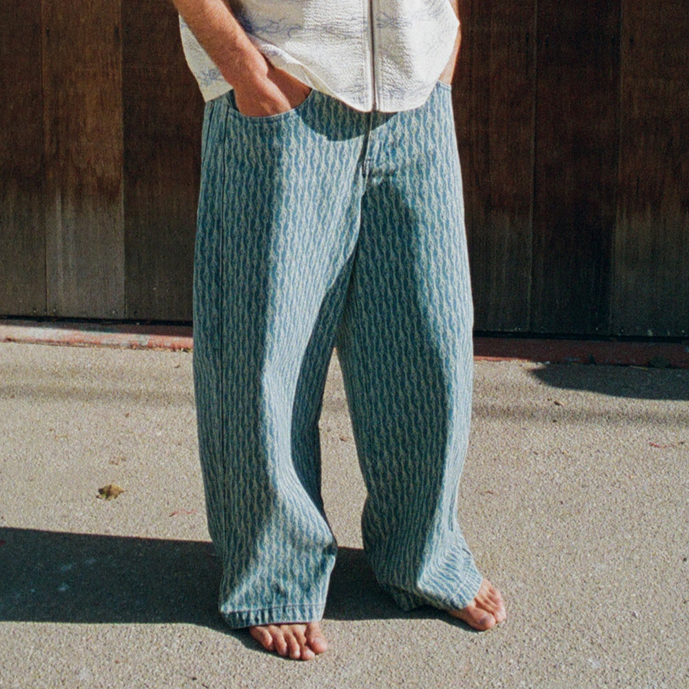 Ripndip Online | Western Roads Wide Fit Pants (Meidum Wash)
