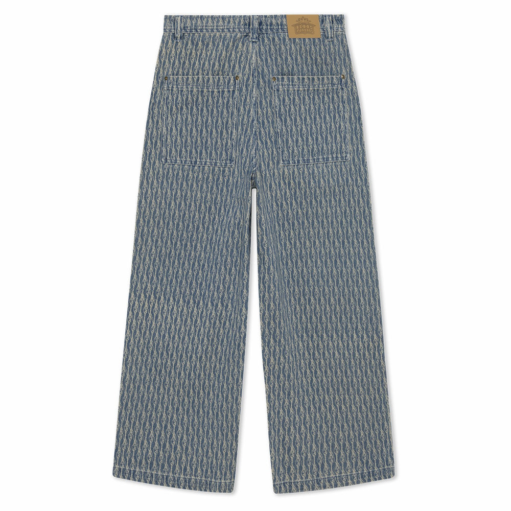 Ripndip Online | Western Roads Wide Fit Pants (Meidum Wash)