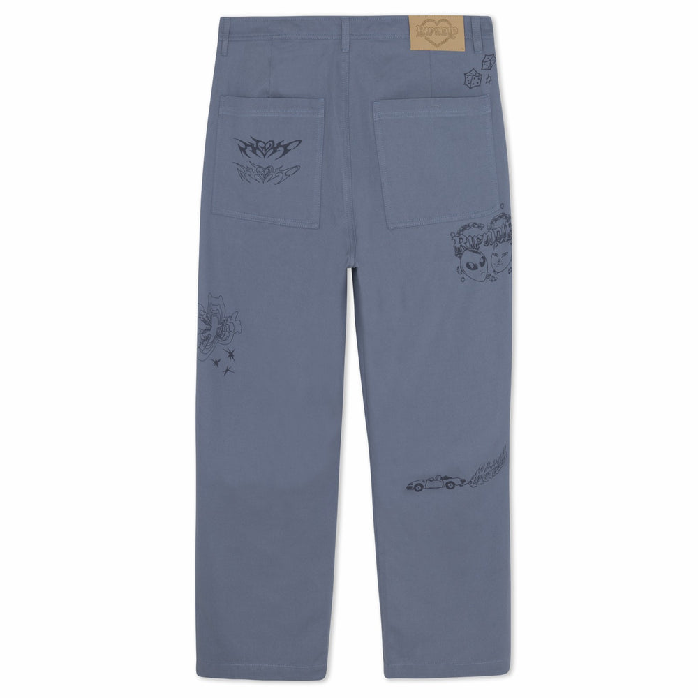 Ripndip Sale | Westside Wide Fit Pants (Slate)