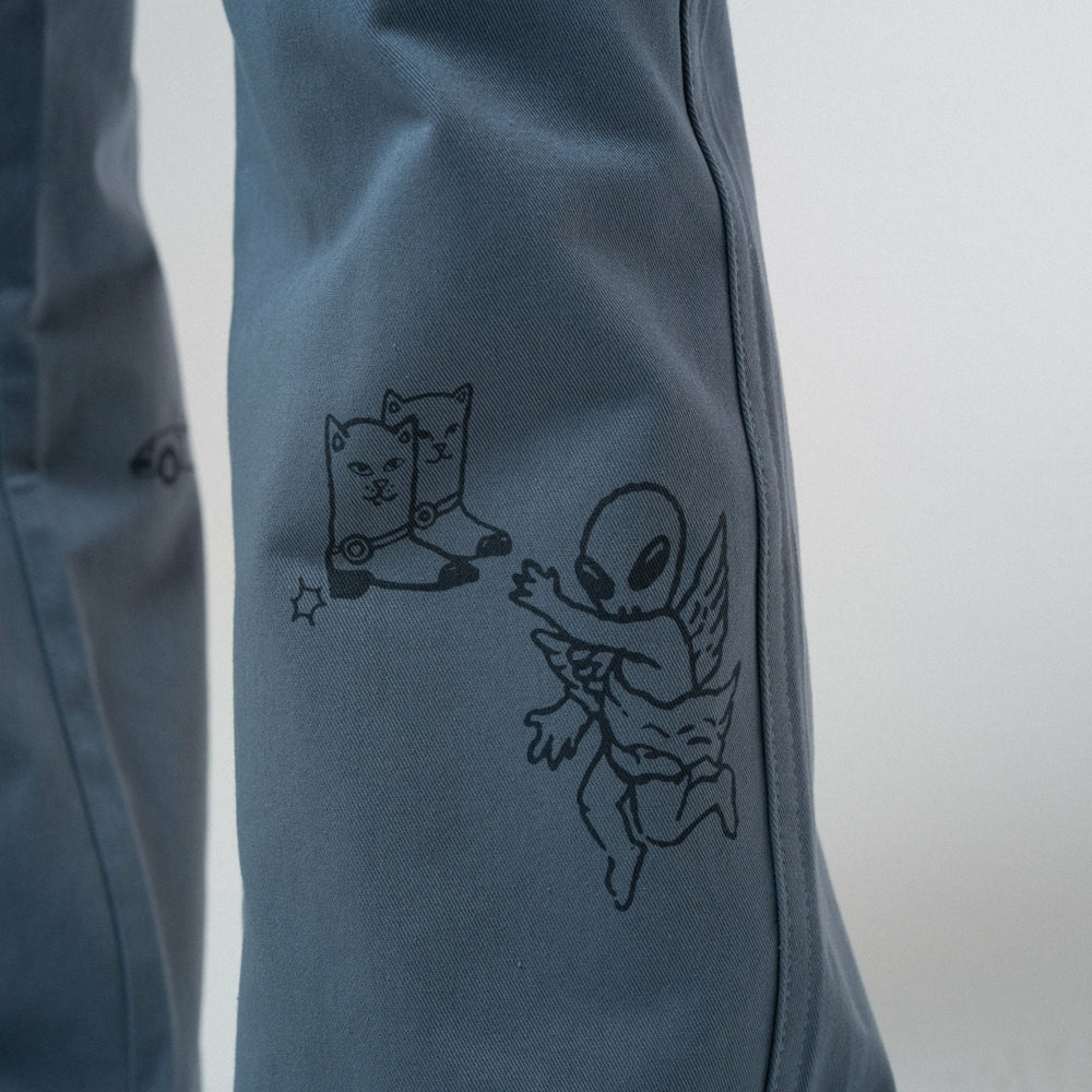 Ripndip Sale | Westside Wide Fit Pants (Slate)