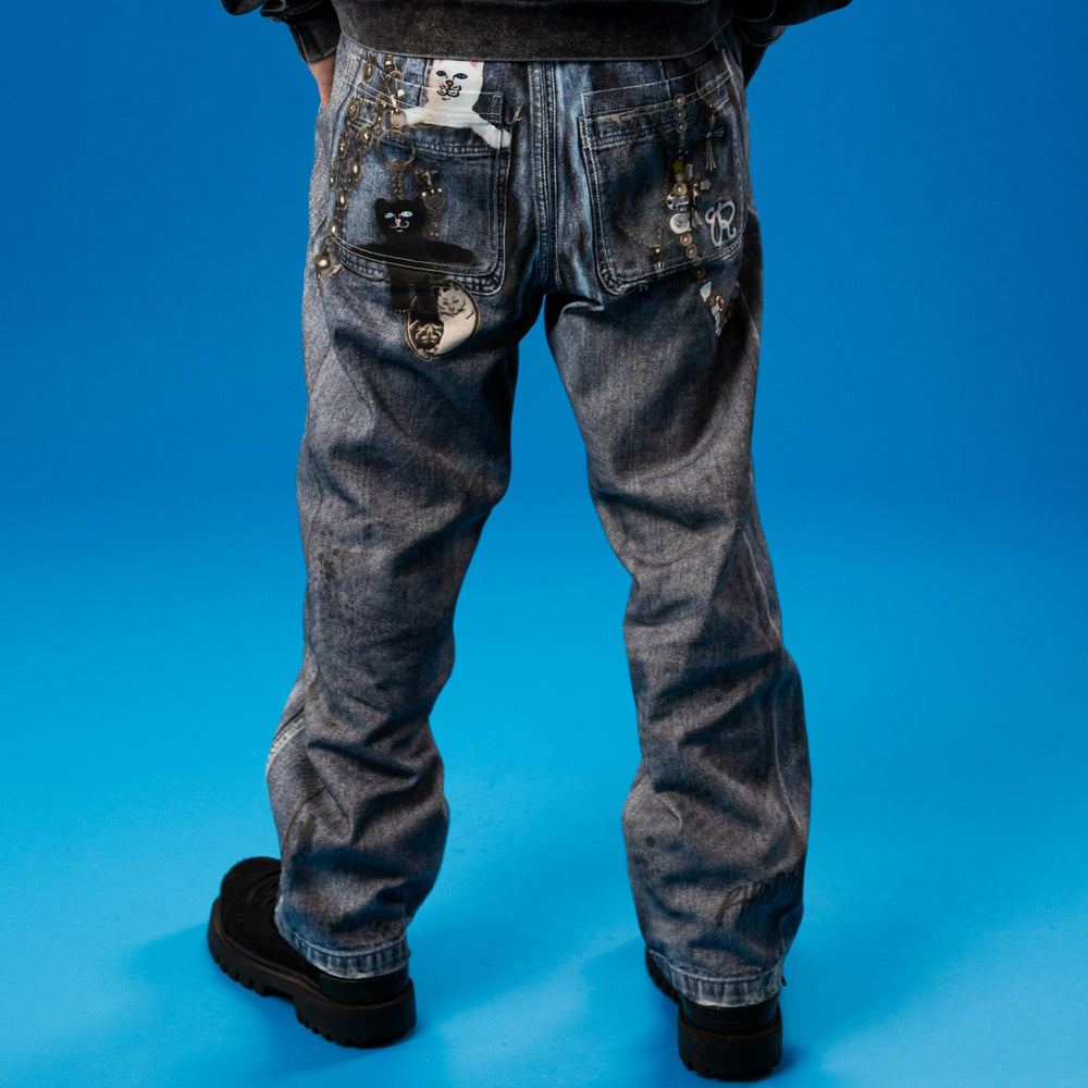 Ripndip Online Shop | Real Straight Leg Denim Pants (Light Wash)
