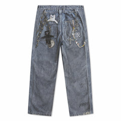 Ripndip Online Shop | Real Straight Leg Denim Pants (Light Wash)
