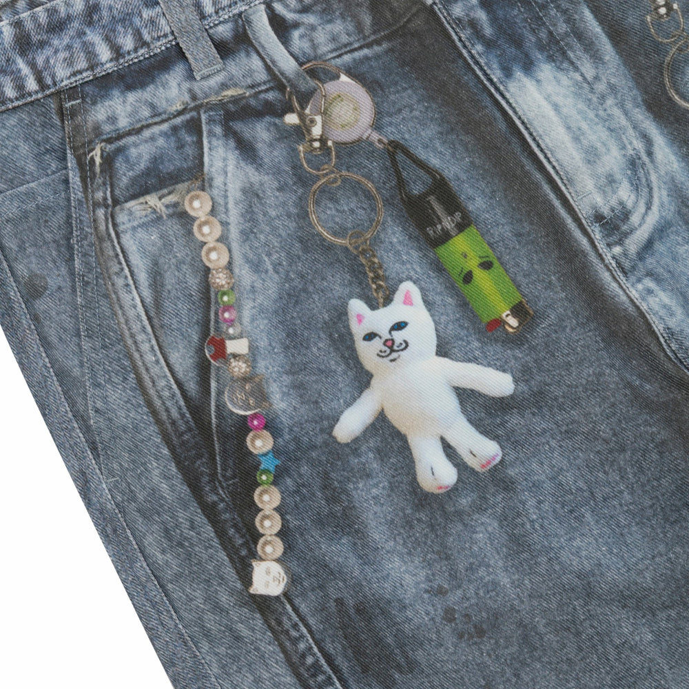 Ripndip Online Shop | Real Straight Leg Denim Pants (Light Wash)