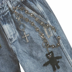 Ripndip Online Shop | Real Straight Leg Denim Pants (Light Wash)