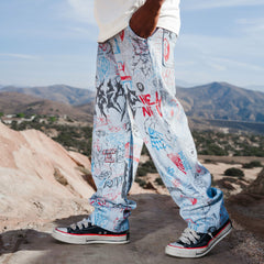 Ripndip New | Marker Wide Fit Pants (Light Wash Denim)