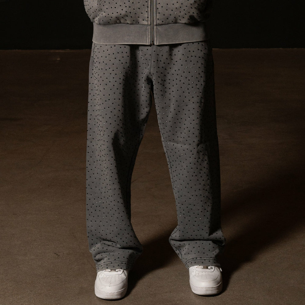 Ripndip Online | RIPNGEMS Straight Leg Sweatpants (Charcoal Wash)