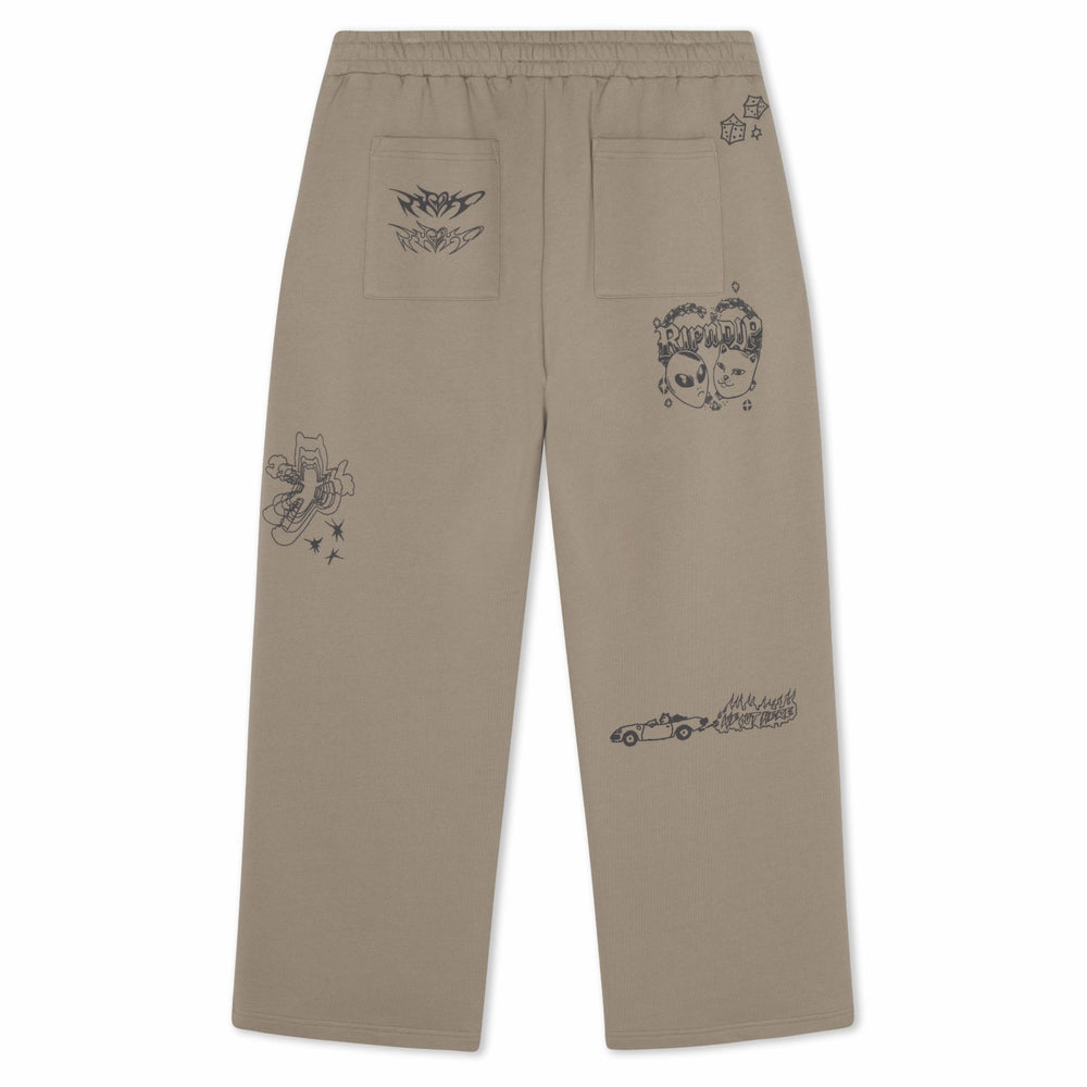 Ripndip Discount | Westside Straight Leg Sweatpants (Dark Sand)