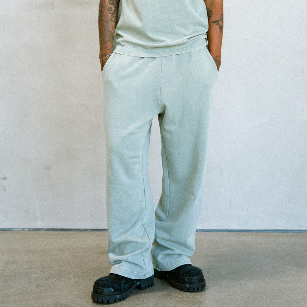 Ripndip Online | Castanza Straight Leg Sweatpants (Sage Vintage Wash)