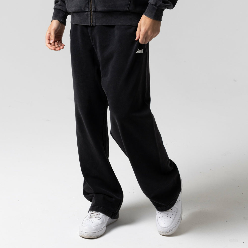 Ripndip Discount | Castanza Straight Leg Sweatpants (Black Vintage Wash)