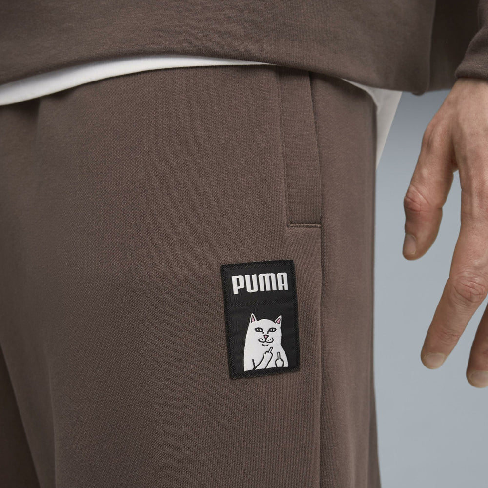 Ripndip Outlets | PUMA X RIPNDIP Oversized Wide Sweatpants (Flat Bronze)