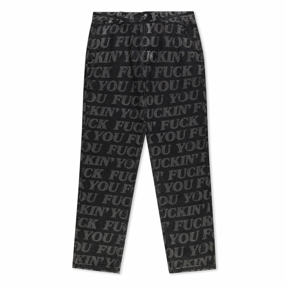 Ripndip For Sale | F.U.F.F. Washed Denim Pants (Black)