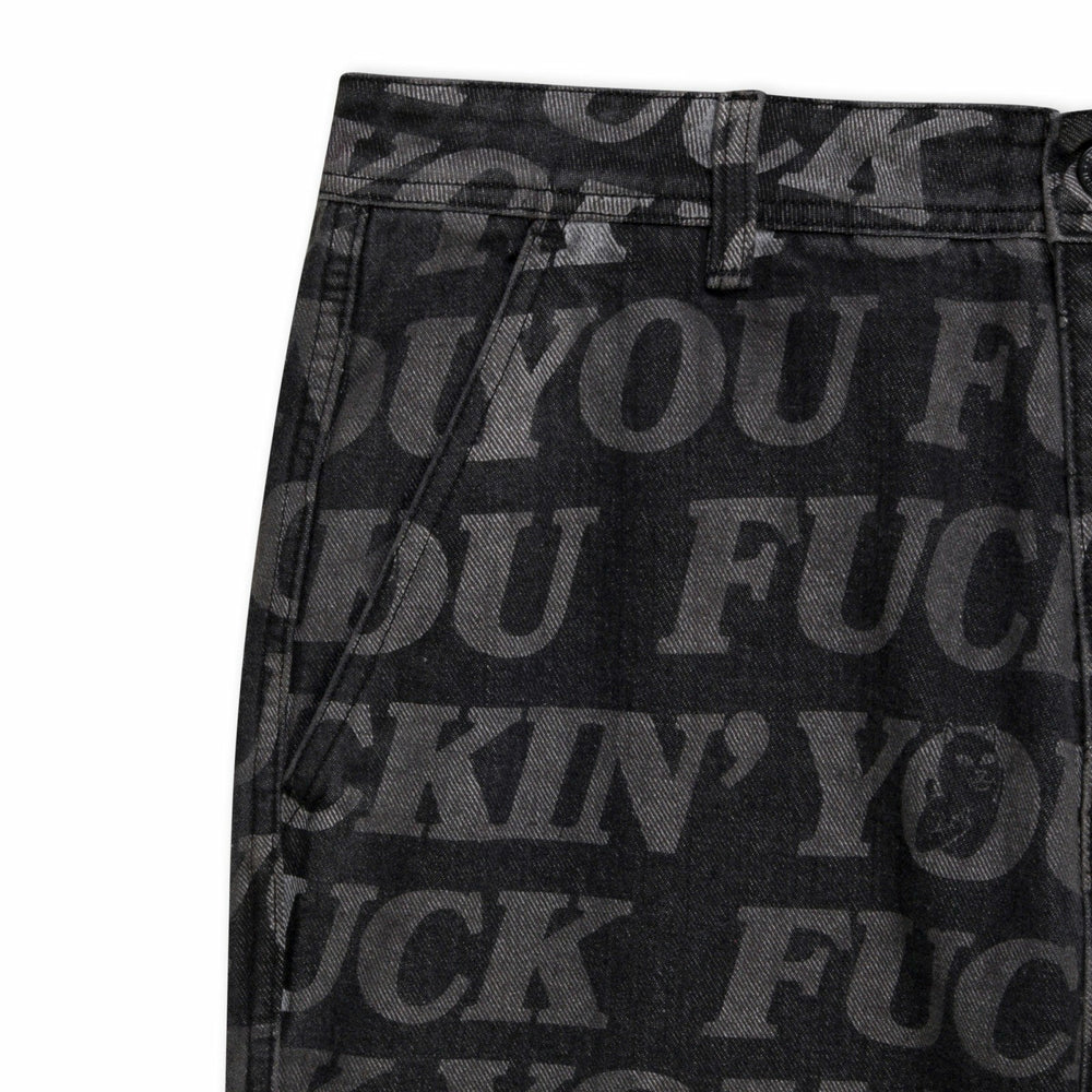 Ripndip For Sale | F.U.F.F. Washed Denim Pants (Black)