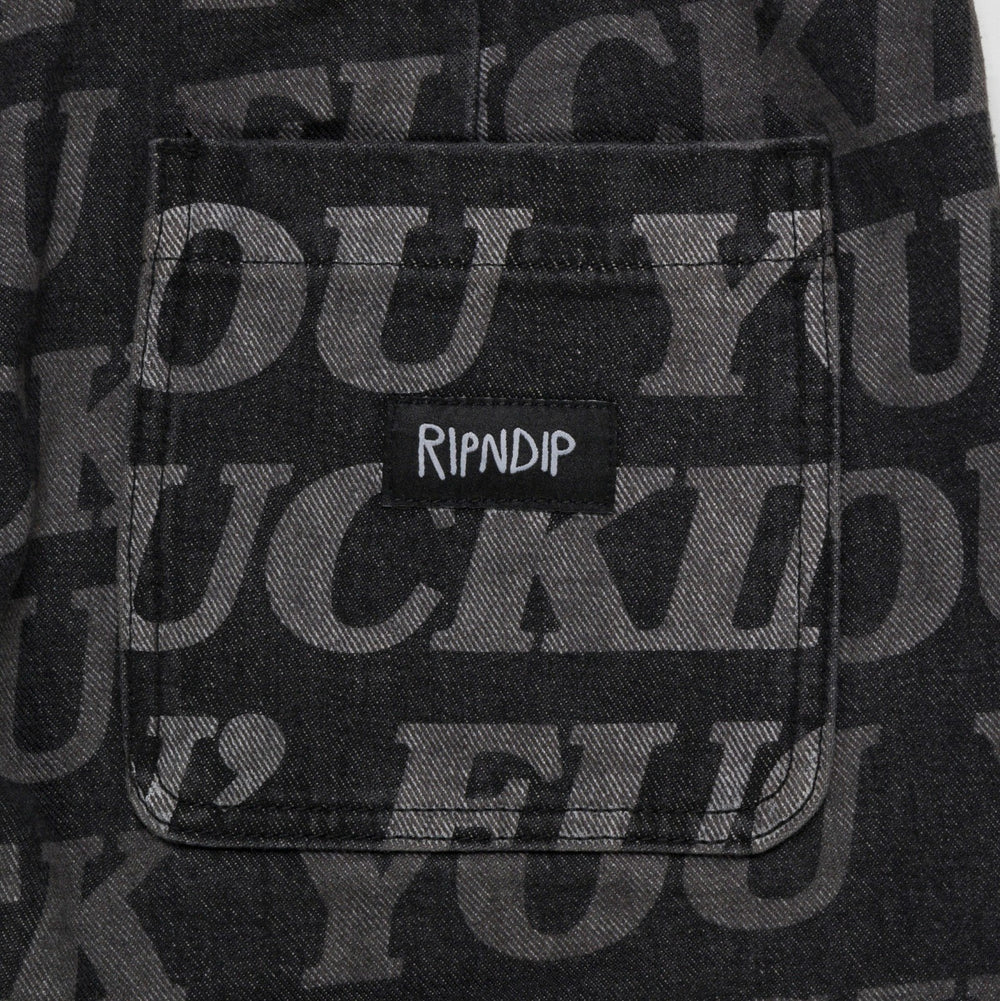 Ripndip For Sale | F.U.F.F. Washed Denim Pants (Black)
