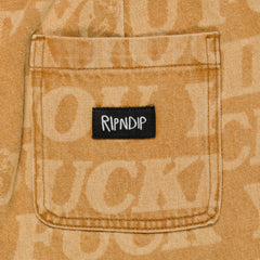 Ripndip Online | F.U.F.F. Washed Denim Pants (Light Brown Denim)