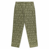 Ripndip Discount | F.U.F.F. Washed Denim Pants (Light Olive Denim)