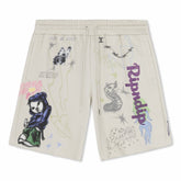 Ripndip Outlets | Goosebumps Raw Edge Sweat Shorts (Bone)