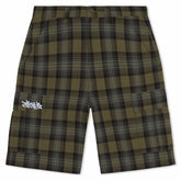 Ripndip Online | Hansen Wide Fit Cargo Shorts (Olive Plaid)