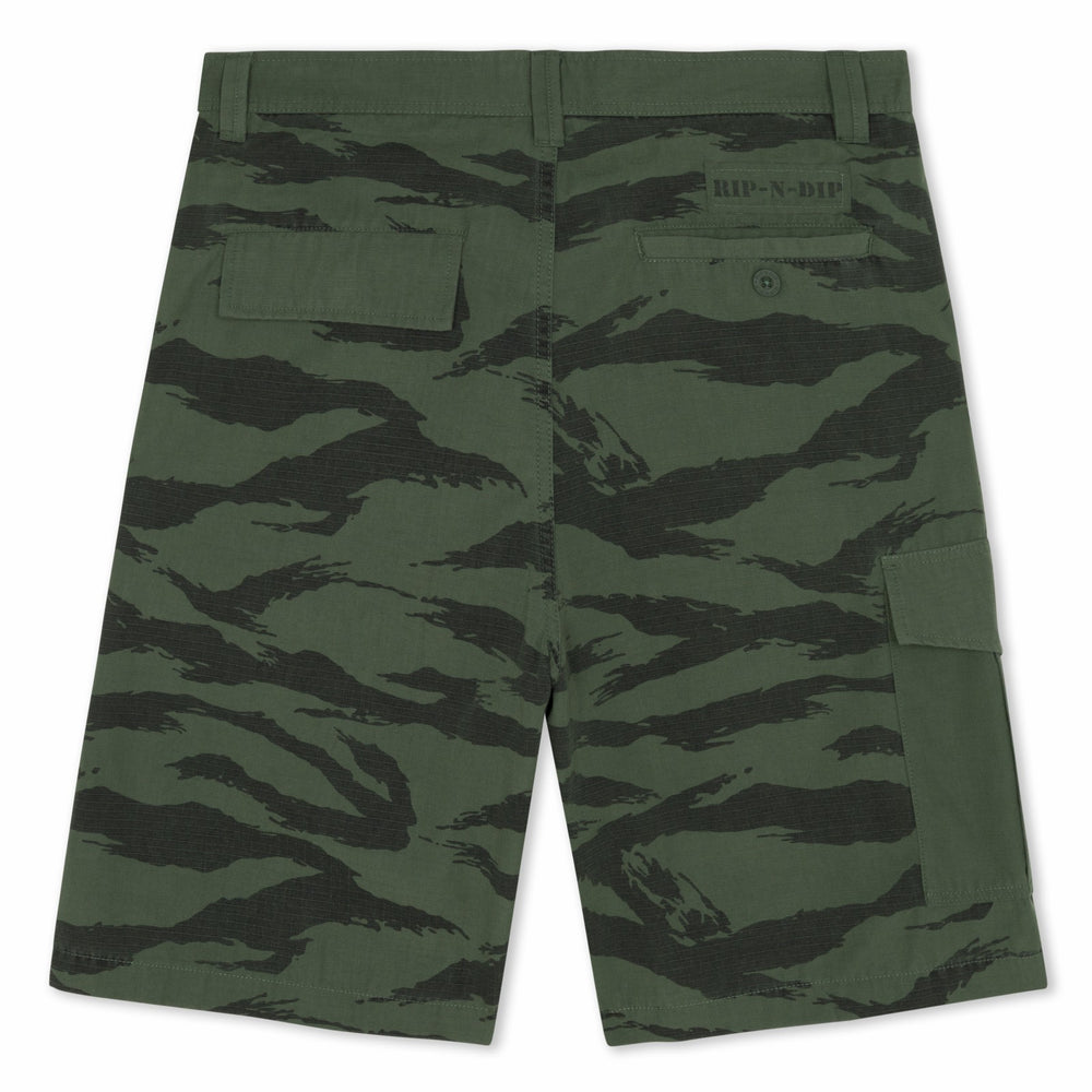 Ripndip Online Shop | A Team Camo Cargo Shorts (Military Green)