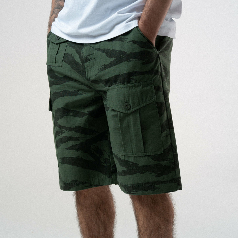 Ripndip Online Shop | A Team Camo Cargo Shorts (Military Green)
