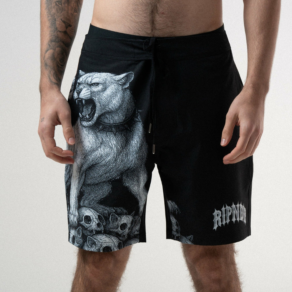 Ripndip New | Wasteland Swim Shorts (Black)