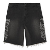 Ripndip Online | Pretty Flacko Denim Shorts (Black Vintage Wash Denim)