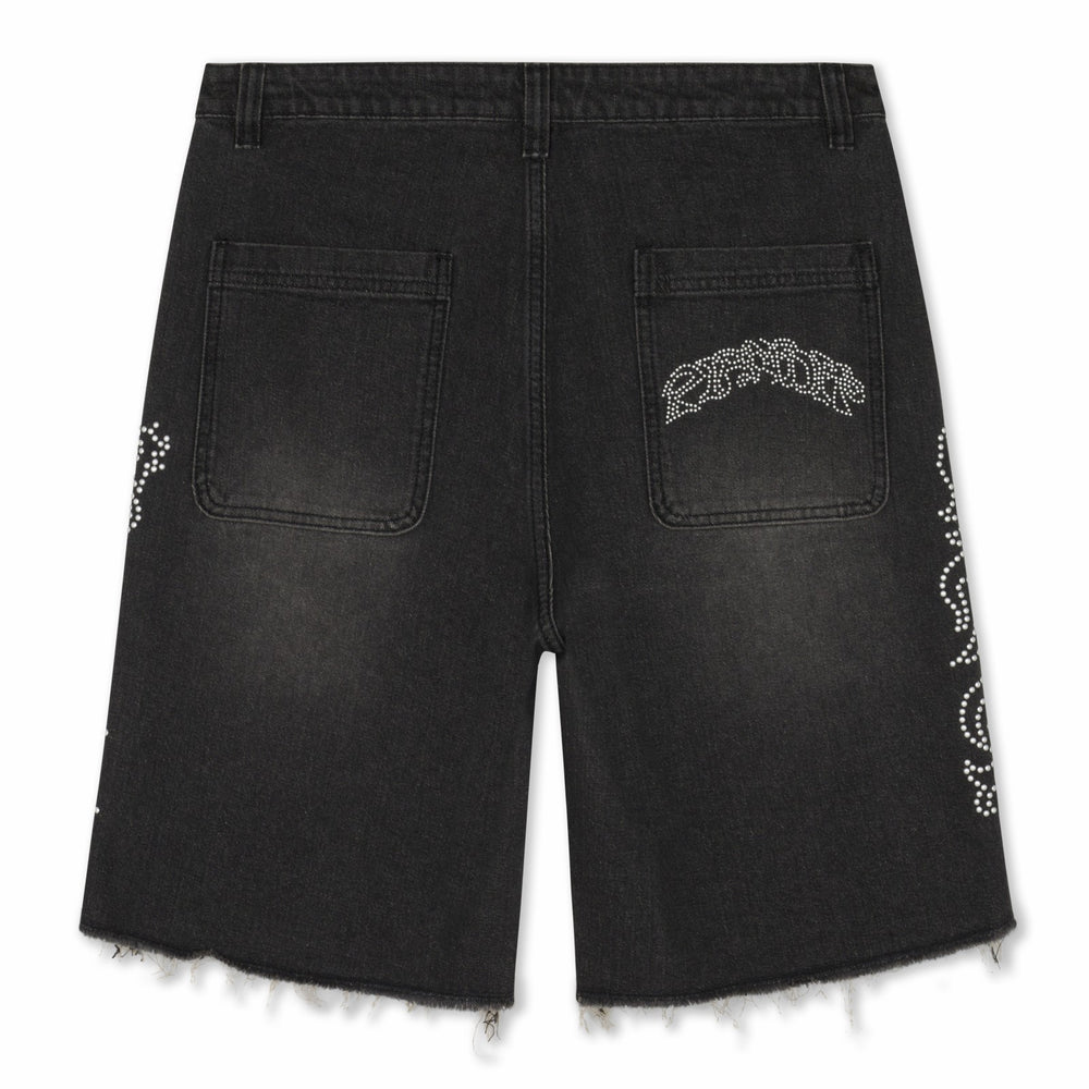 Ripndip Online | Pretty Flacko Denim Shorts (Black Vintage Wash Denim)