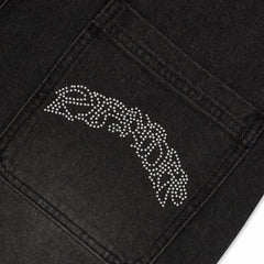 Ripndip Online | Pretty Flacko Denim Shorts (Black Vintage Wash Denim)