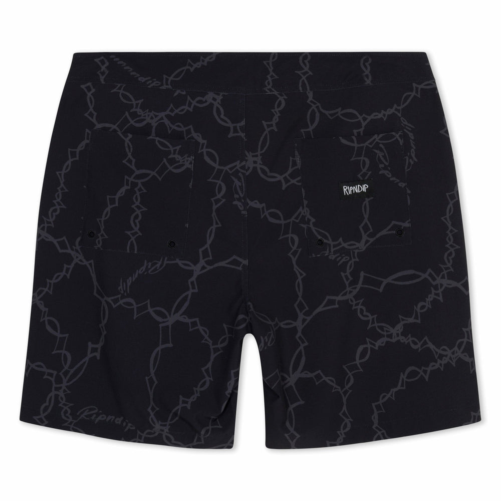 Ripndip Discount | Wired Swim Shorts (Black)