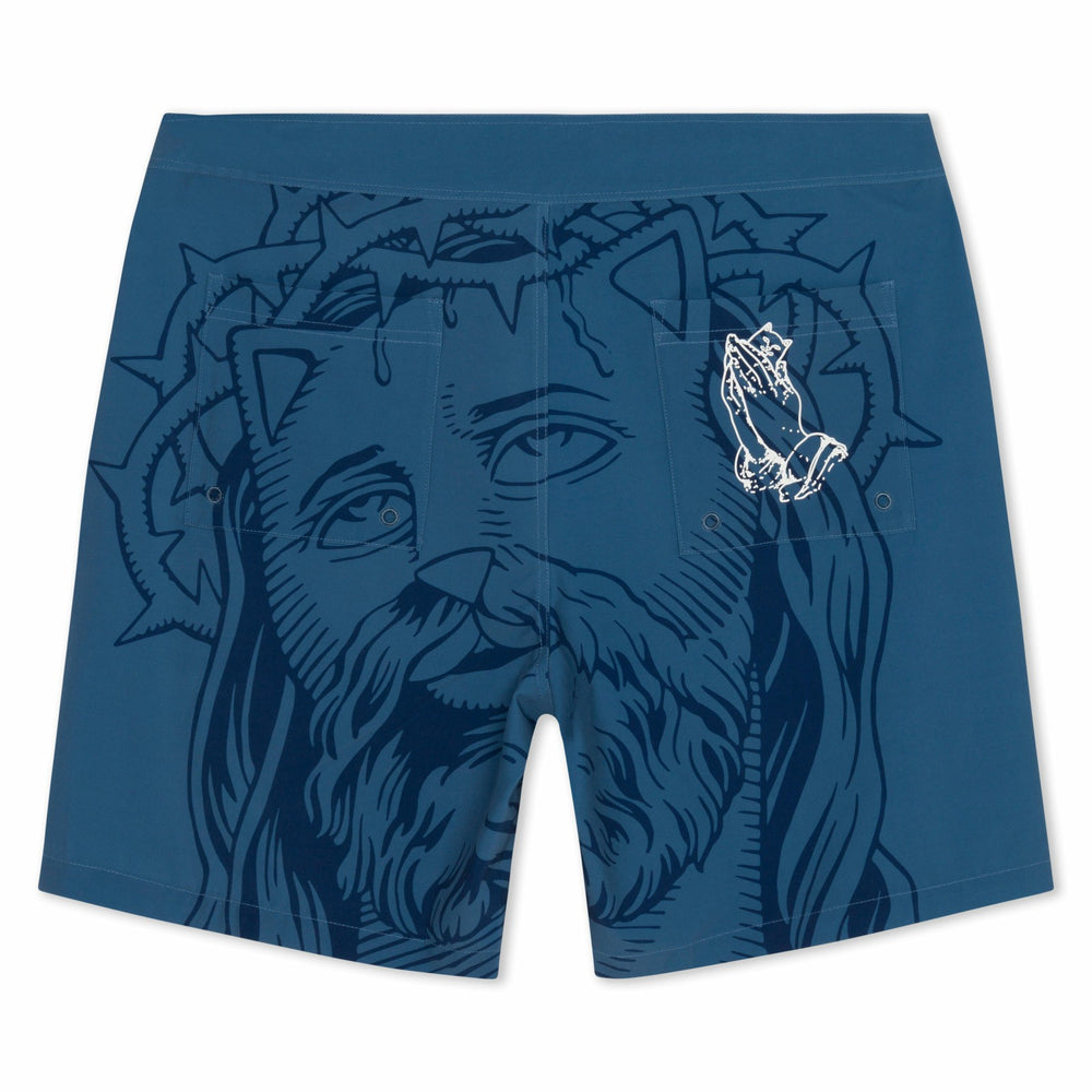 Ripndip Outlets | Lord Savior Swim Shorts (Navy)