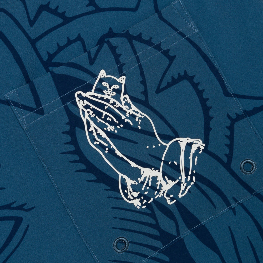 Ripndip Outlets | Lord Savior Swim Shorts (Navy)