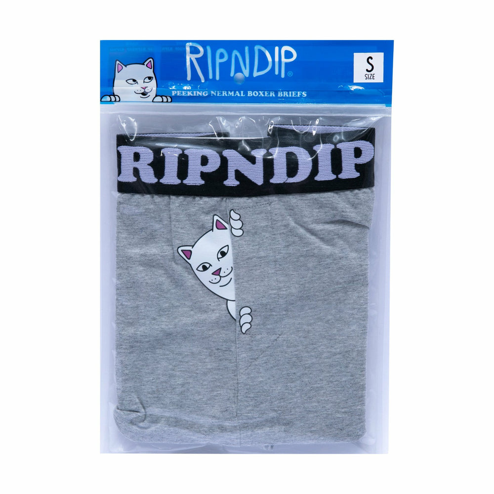 Ripndip Discount | Peek A Nermal Boxers (Heather Grey)