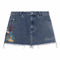 Ripndip Sale | Travis Denim Skirt (Light Wash)