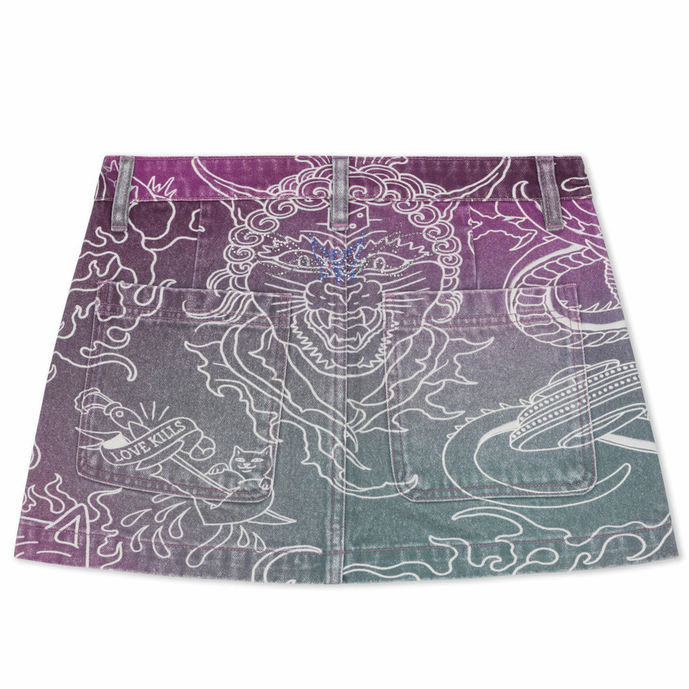 Ripndip New | Trace Denim Skirt (Multi)