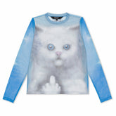 Ripndip For Sale | Sprinkles Long Sleeve Mesh Top (Light Blue)